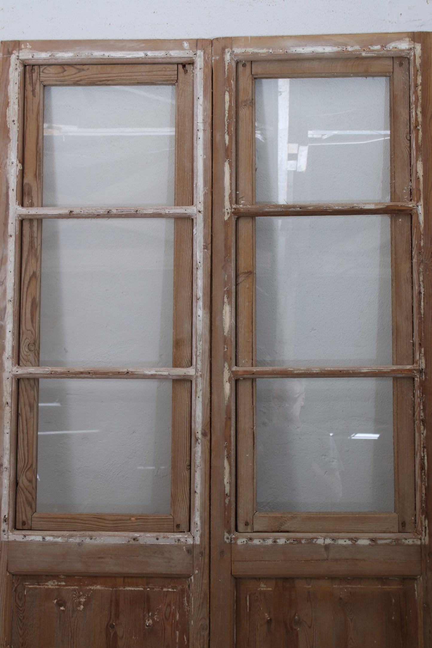 VINTAGE DBL FRENCH GLASS DOOR L177