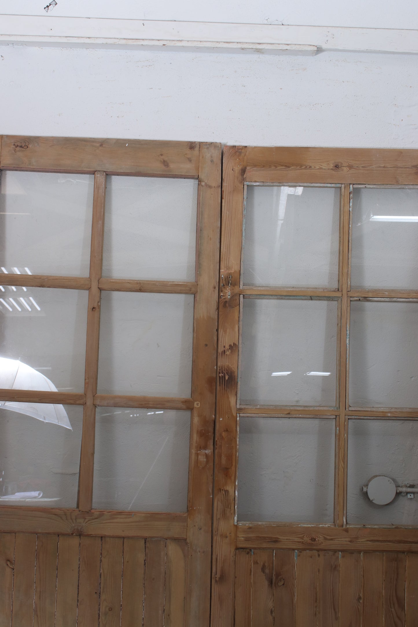 VINTAGE DBL FRENCH GLASS DOOR L164