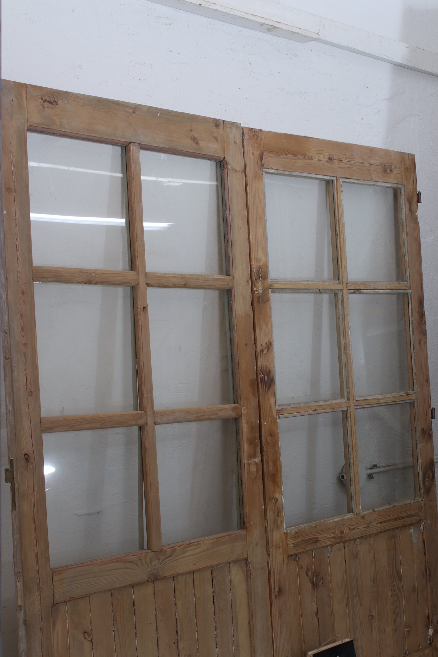 VINTAGE DBL FRENCH GLASS DOOR L164