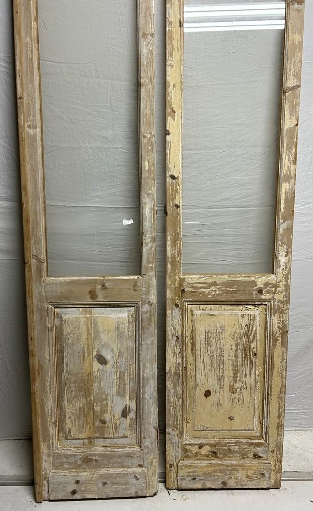 VINTAGE DBL FRENCH GLASS DOOR L074