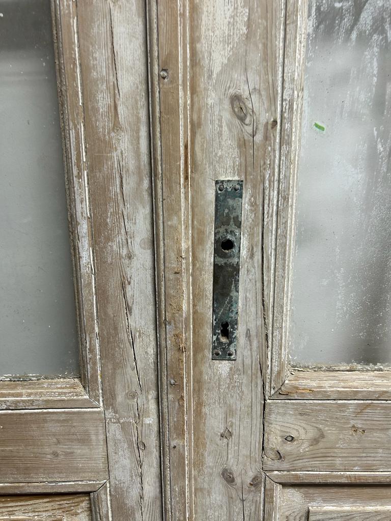 VINTAGE DBL FRENCH GLASS DOOR L077