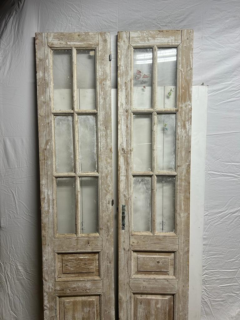 VINTAGE DBL FRENCH GLASS DOOR L077