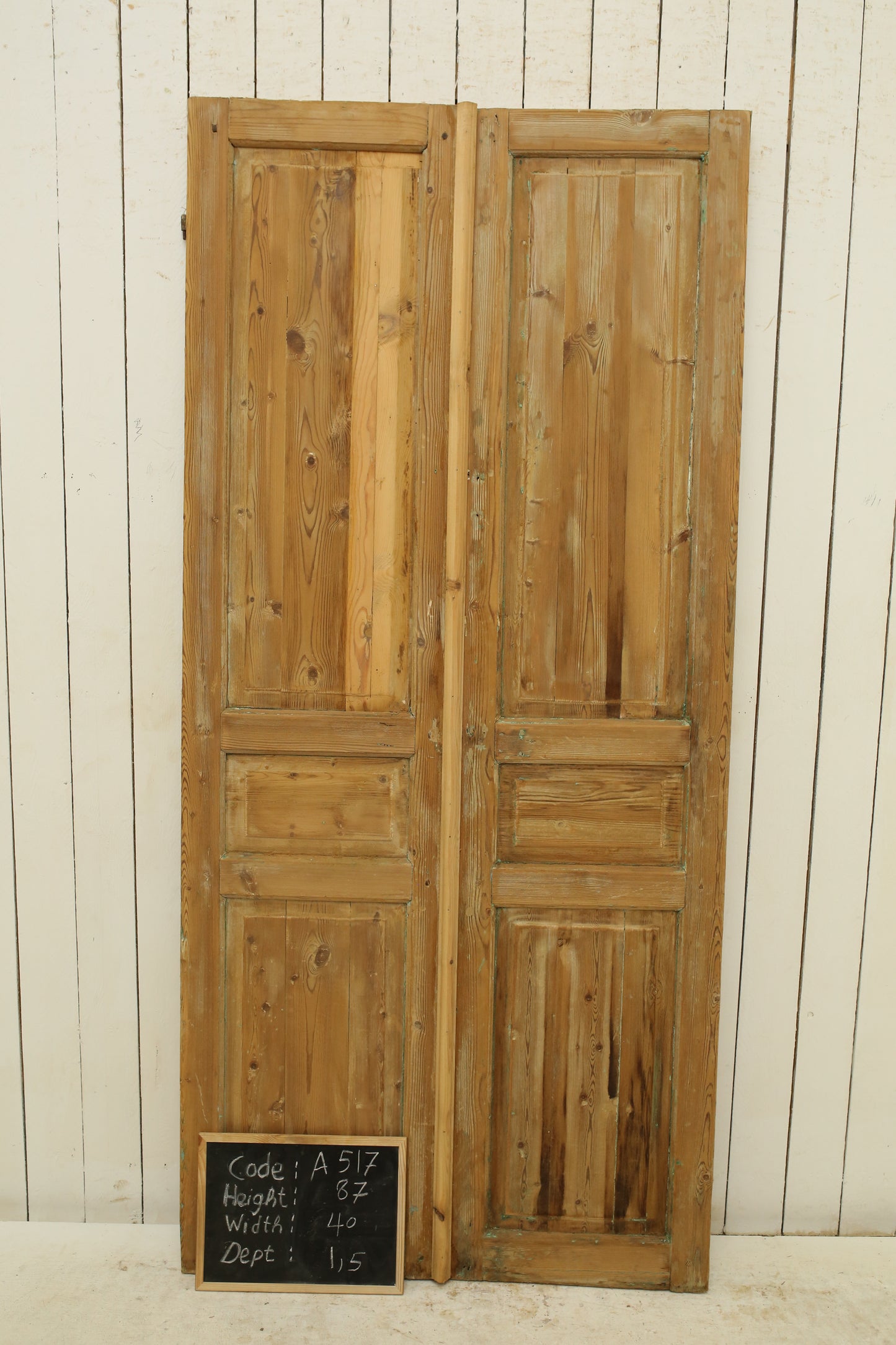 VINTAGE DBL FRENCH DOOR A517