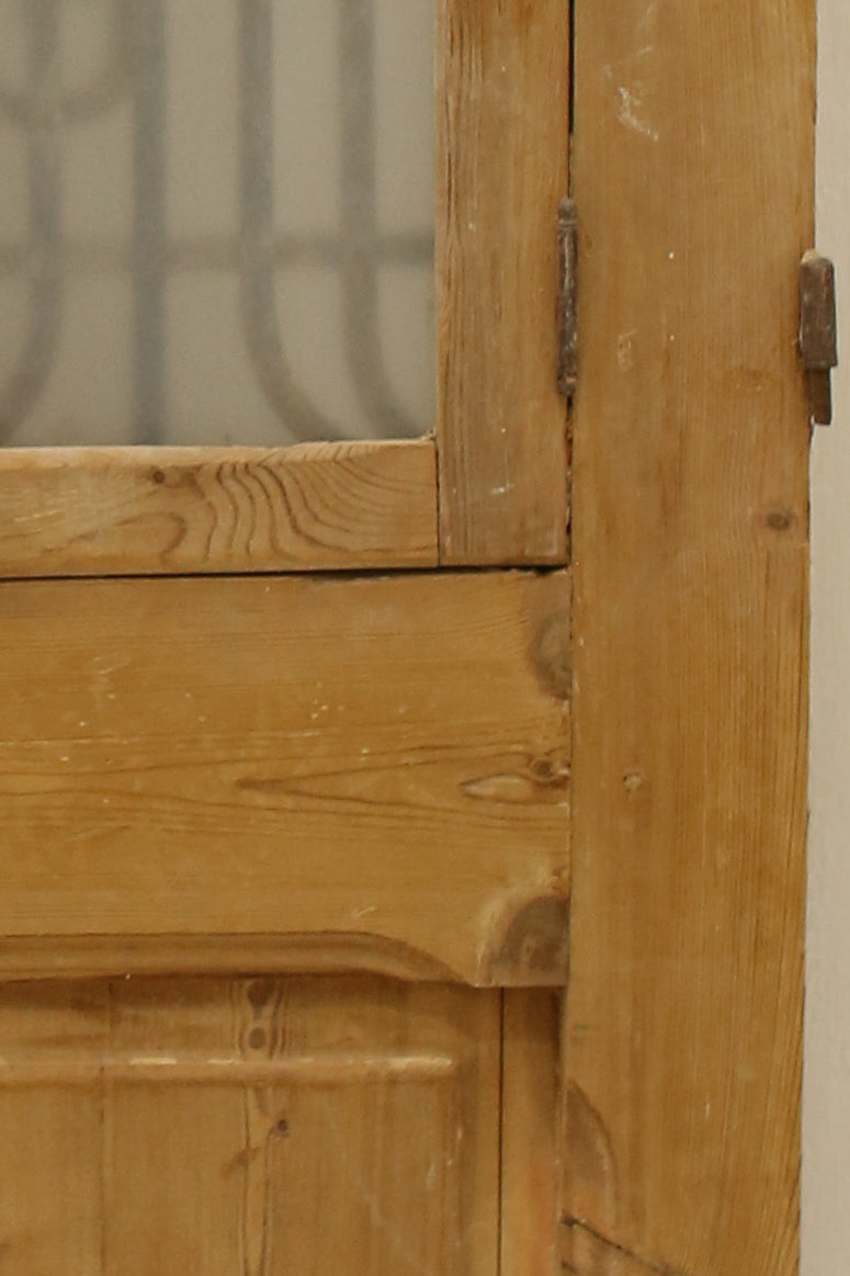 VINTAGE DBL FRENCH METAL DOOR A11