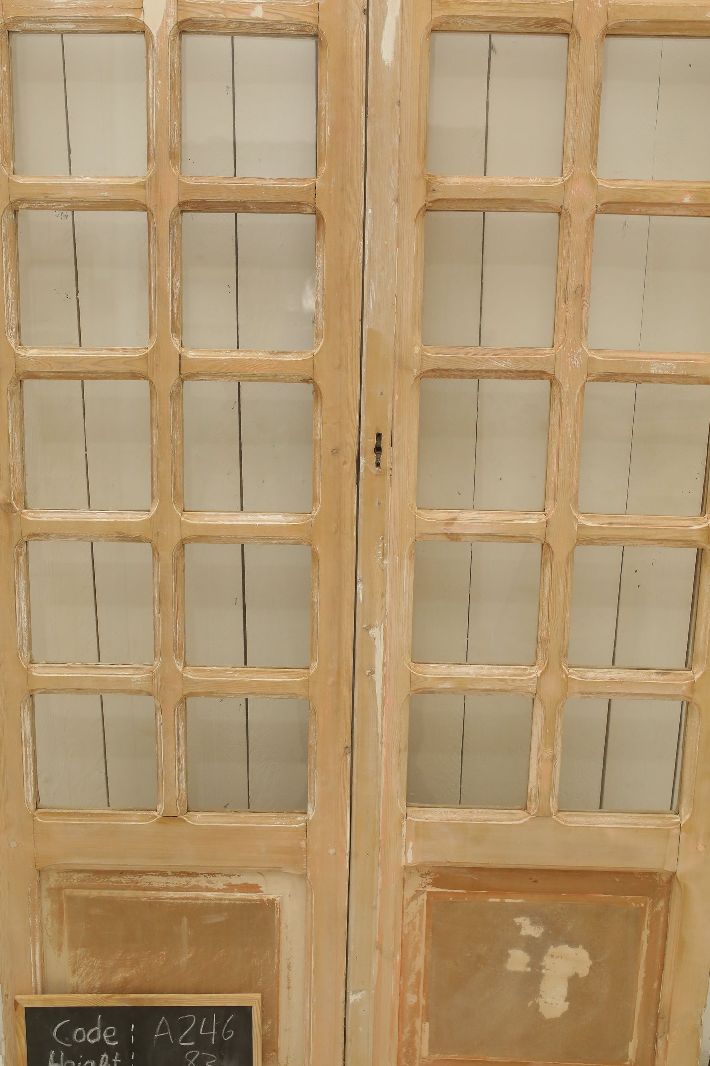 VINTAGE DBL FRENCH GLASS DOOR A246