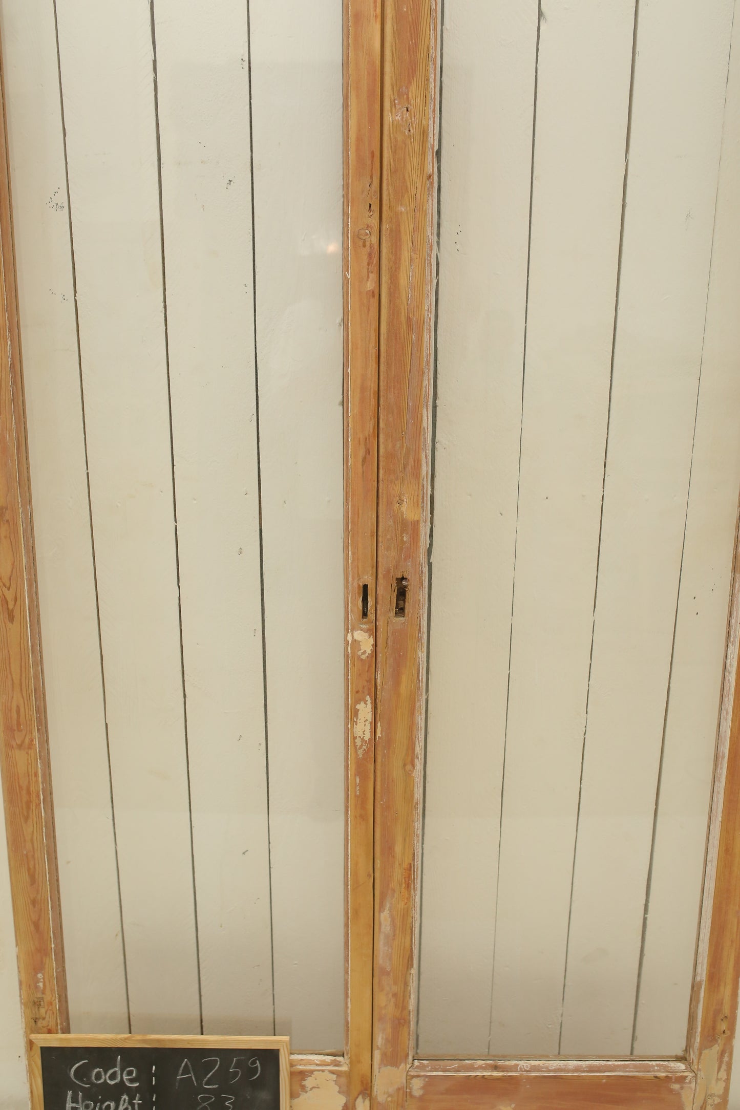 VINTAGE DBL FRENCH GLASS DOOR A259