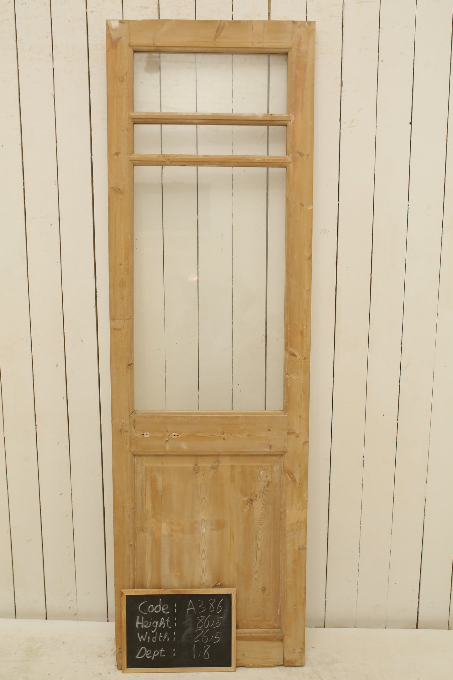 VINTAGE SINGLE GLASS DOOR A386