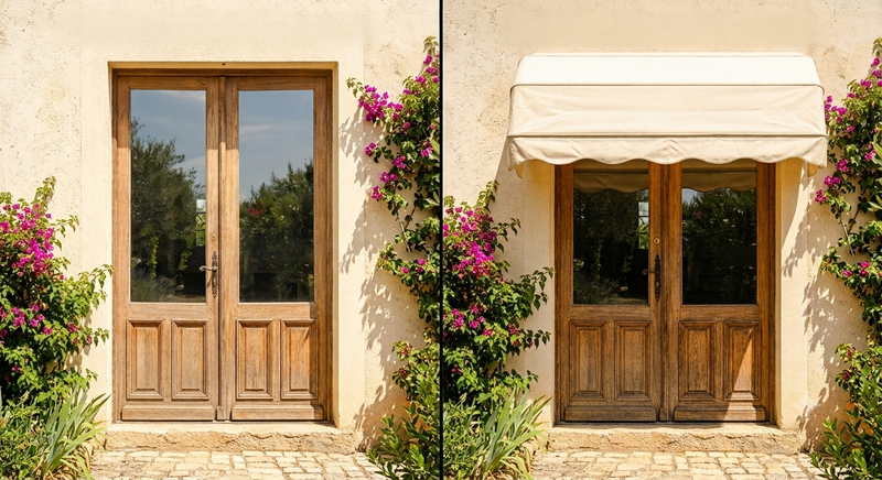 How Do You Protect a Vintage Door From Sun Fading and Summer Heat?