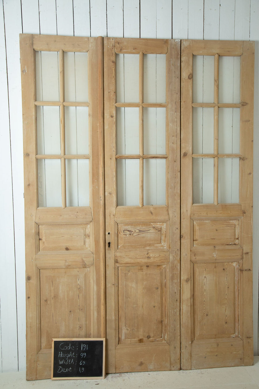 Vintage triple doors