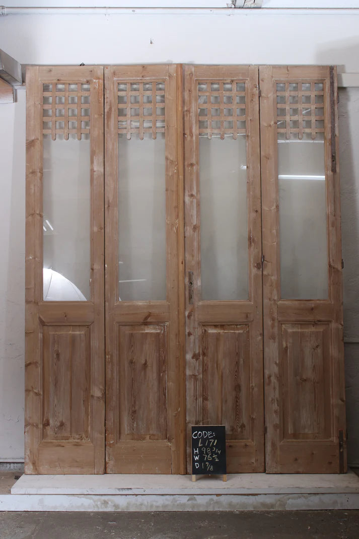 Vintage quad doors