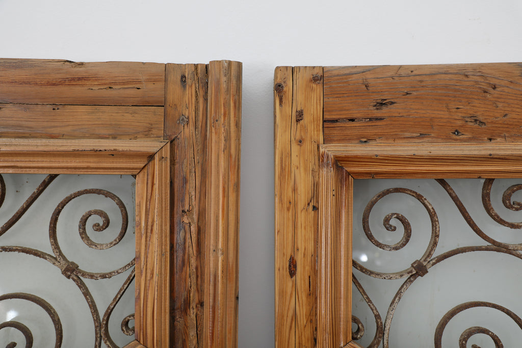 Vintage Double French Doors (with Metal) - A151
