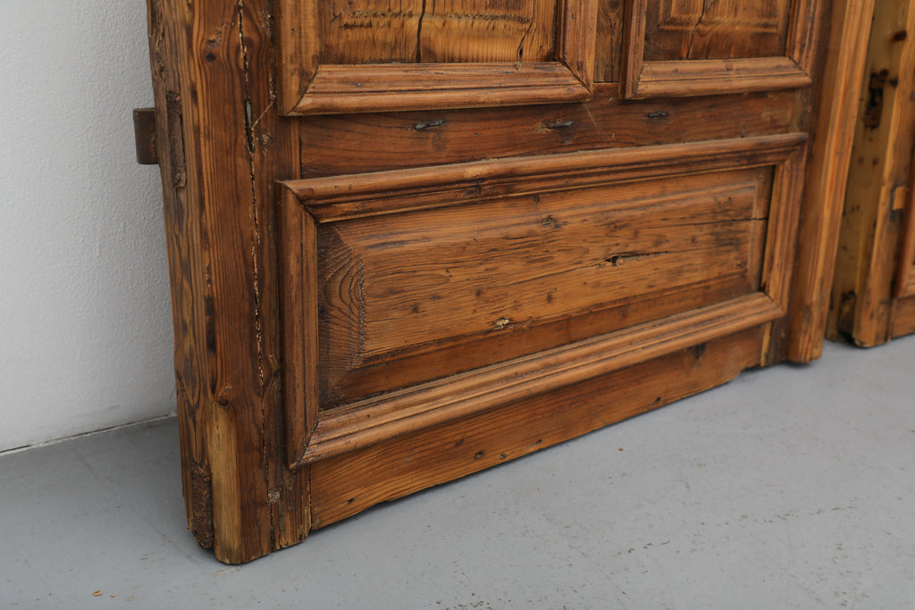 Vintage Double French Doors (with Metal) - A151