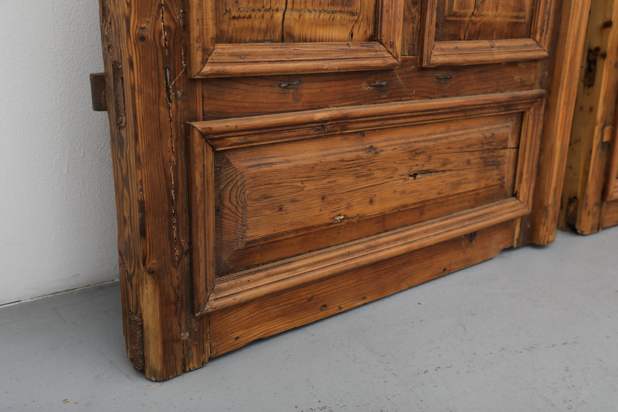 Vintage Double French Doors (with Metal) - A151