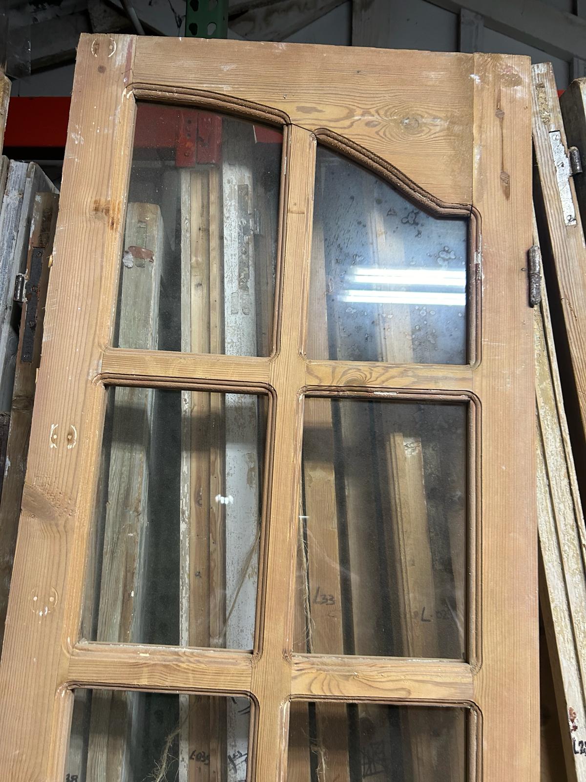 VINTAGE DBL FRENCH  GLASS DOOR L067
