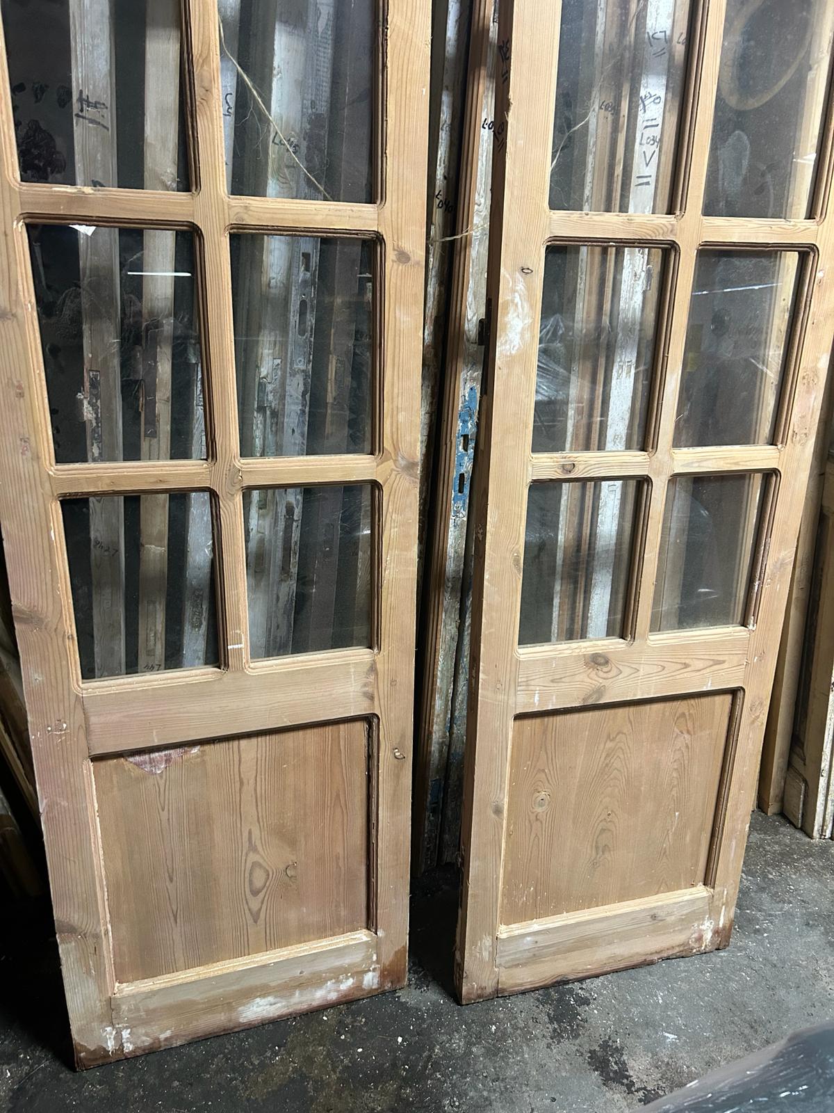 VINTAGE DBL FRENCH  GLASS DOOR L067