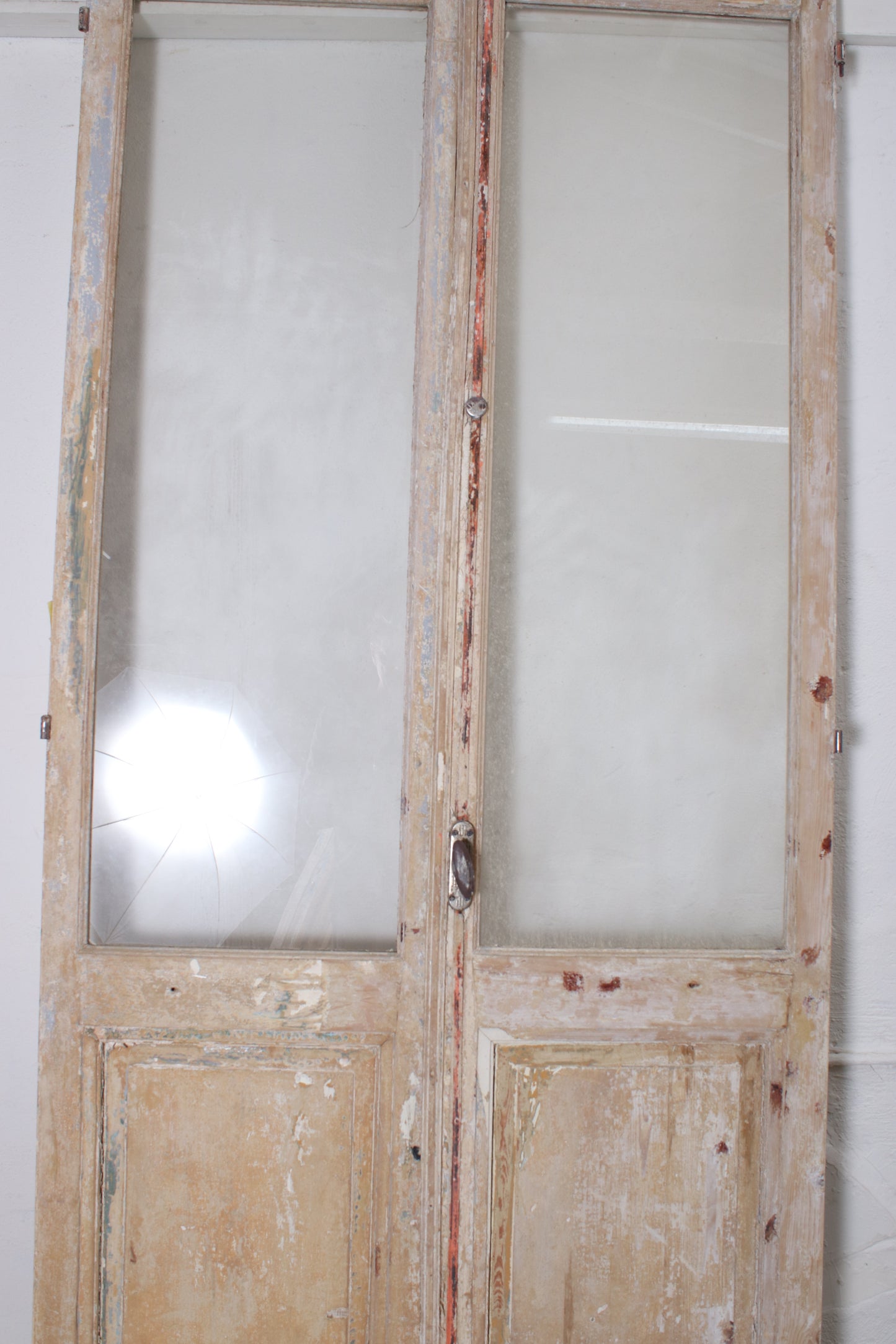 VINTAGE DBL FRENCH GLASS DOOR L025