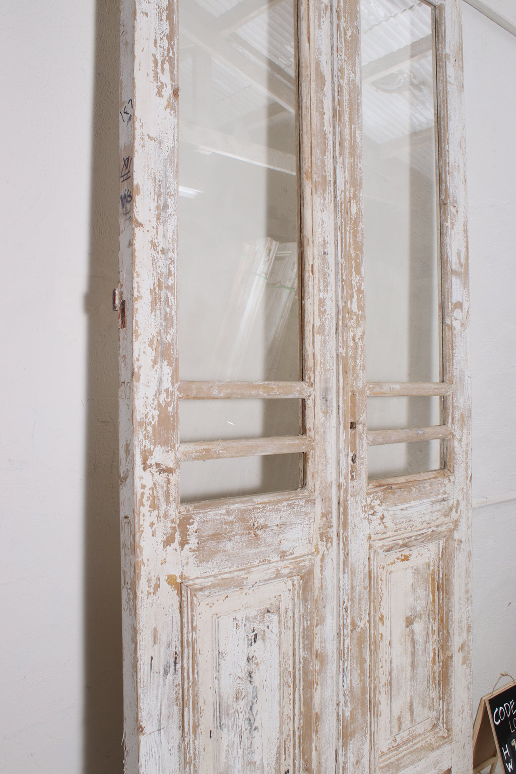 Vintage Double French Doors (with Glass) - L034