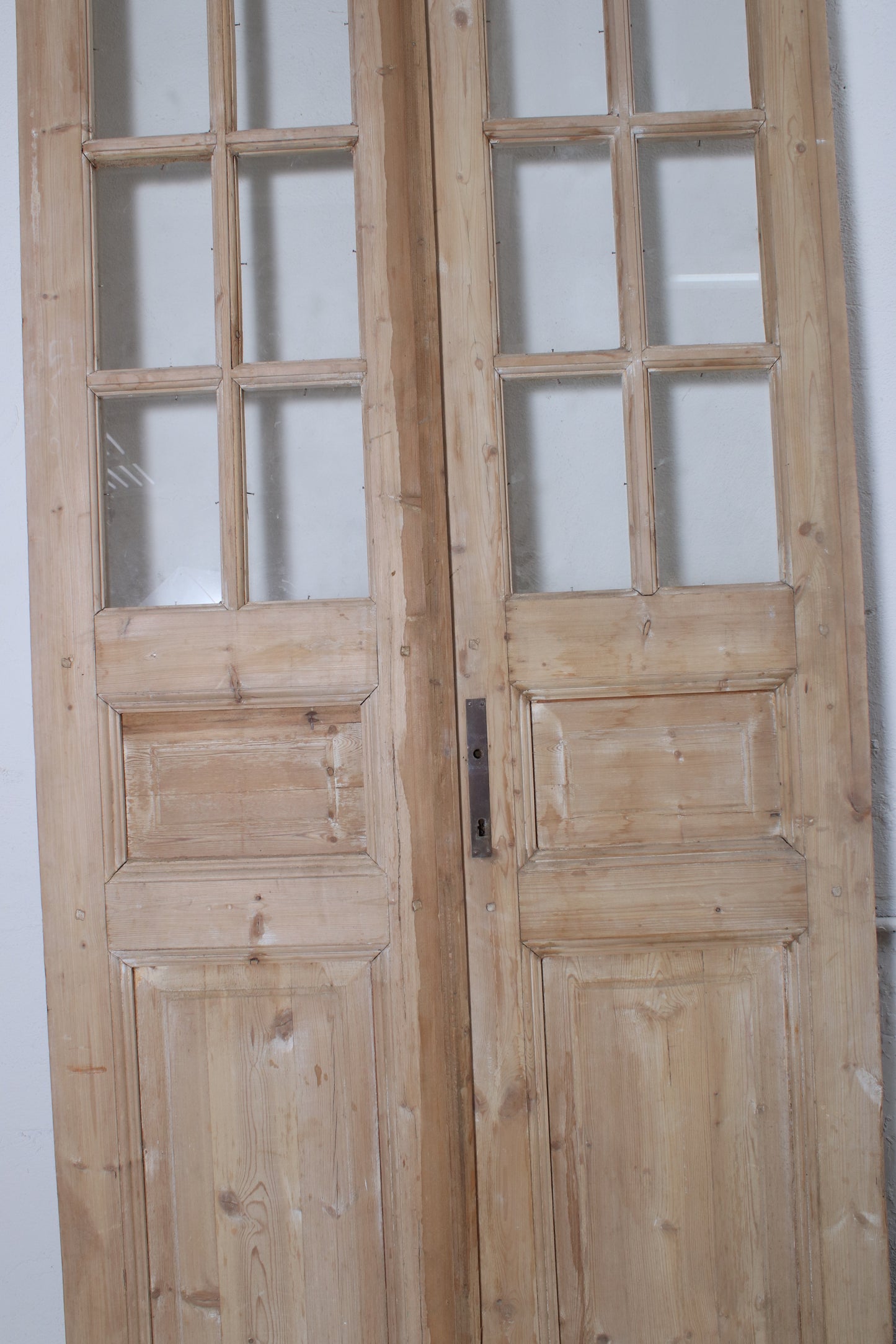 VINTAGE DBL FRENCH GLASS DOOR L036