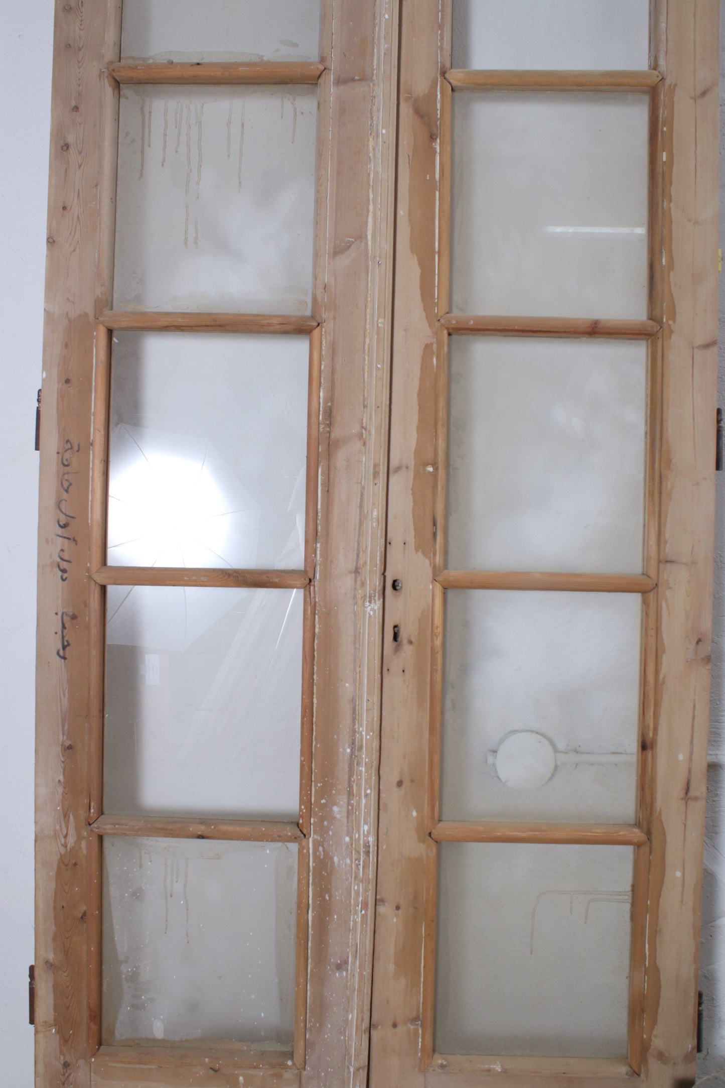 VINTAGE DBL FRENCH GLASS DOOR L037