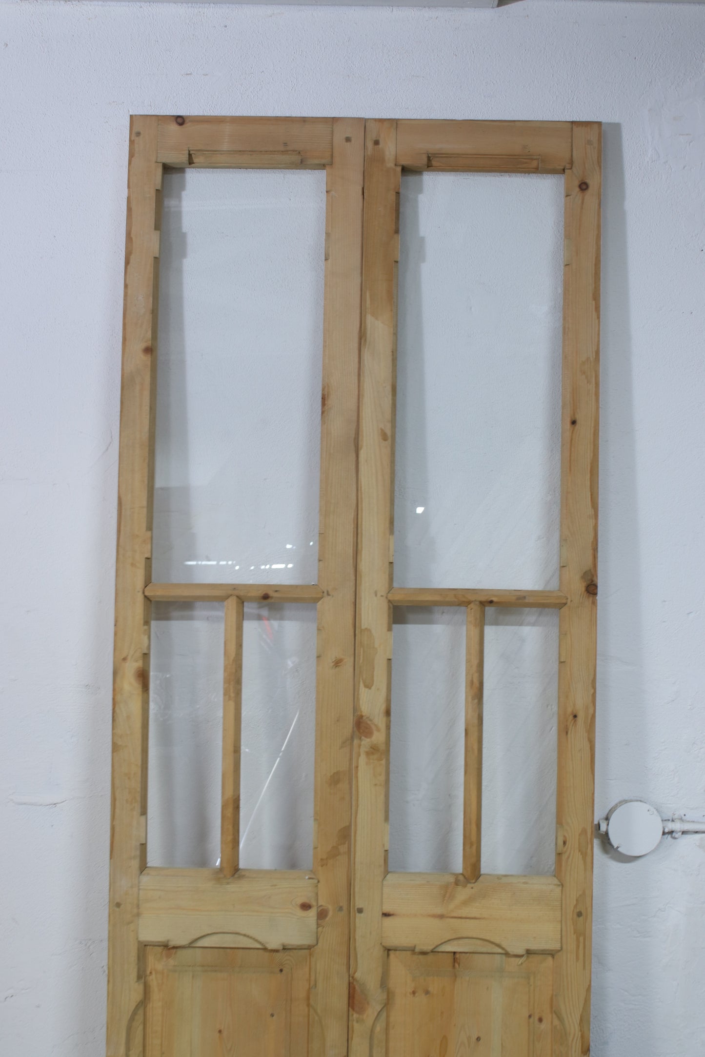 VINTAGE DBL FRENCH  GLASS DOOR L057
