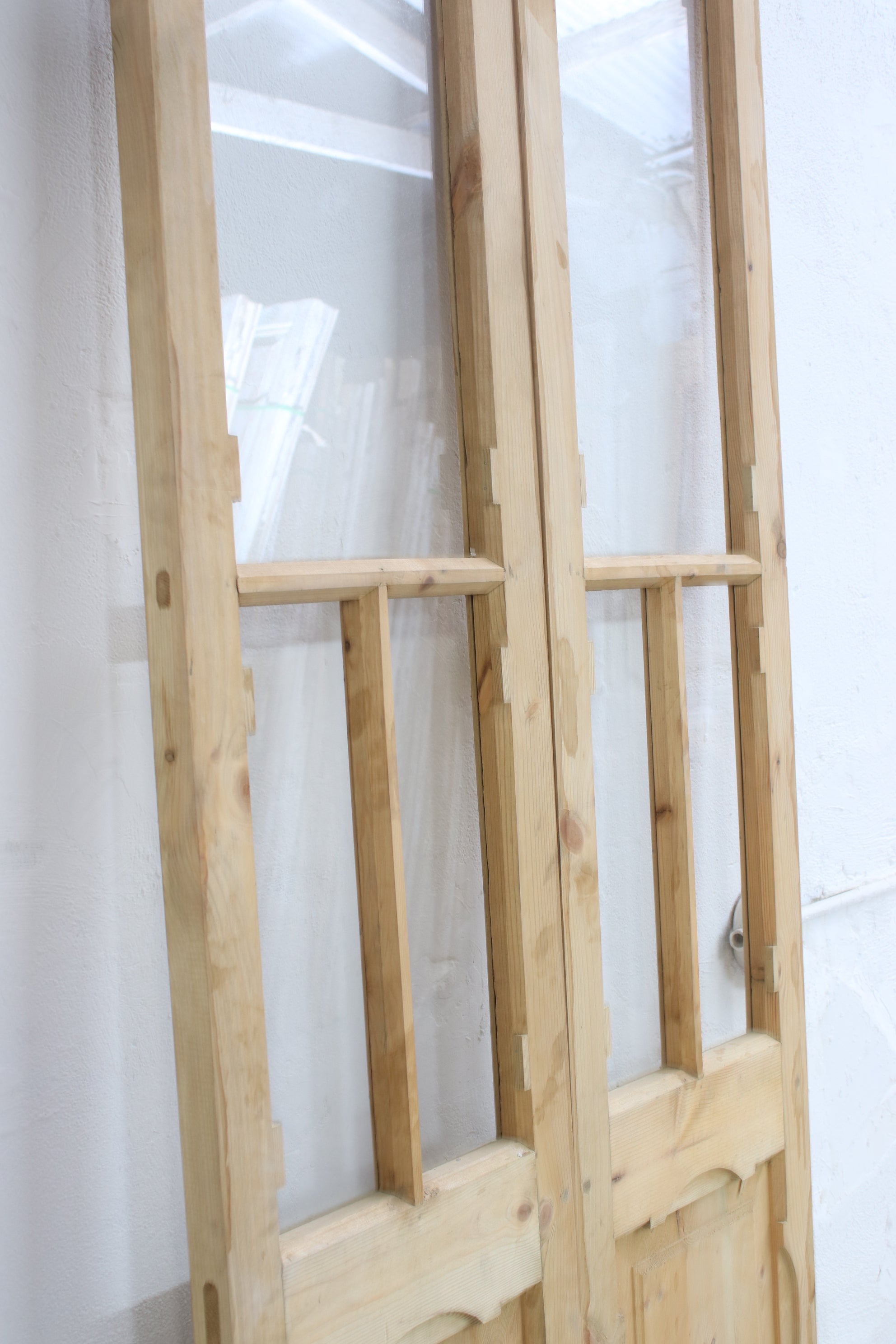 VINTAGE DBL FRENCH  GLASS DOOR L057