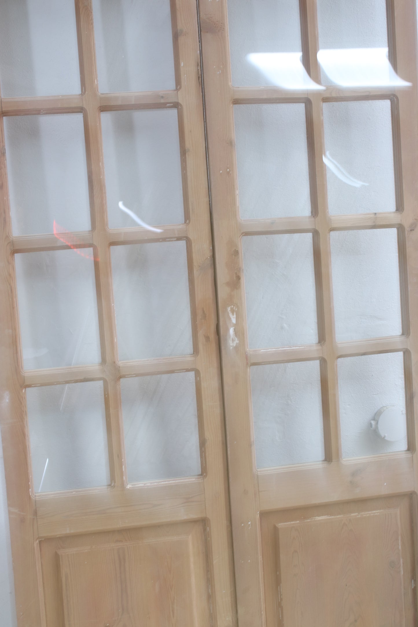 VINTAGE DBL FRENCH  GLASS DOOR L067