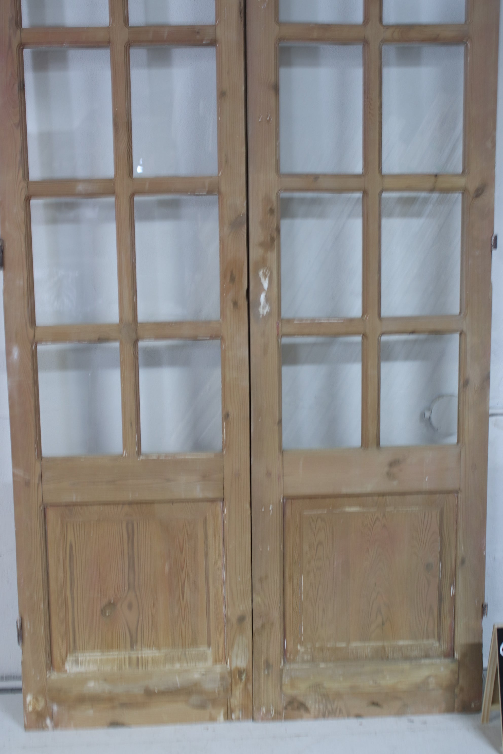 VINTAGE DBL FRENCH  GLASS DOOR L067