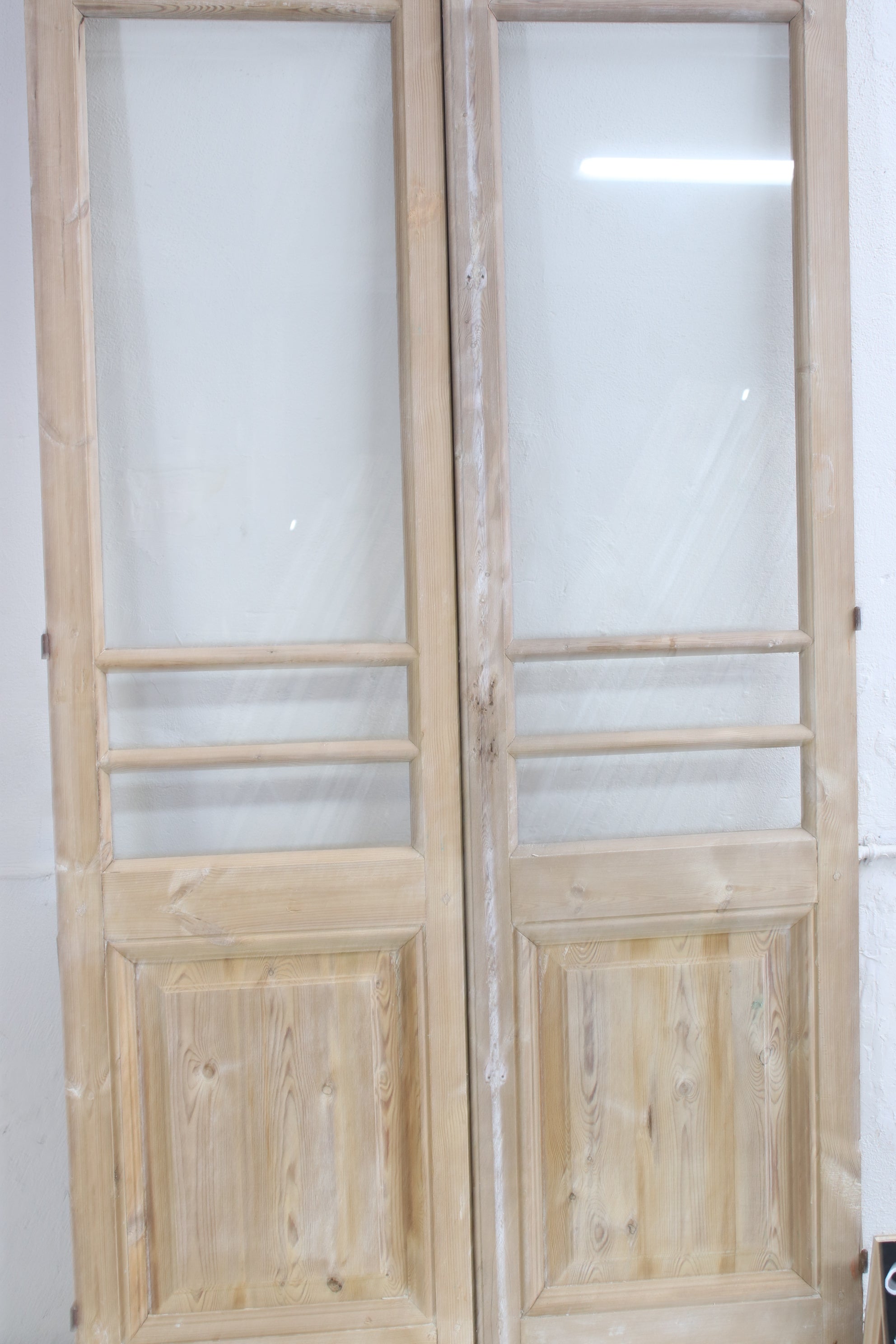 VINTAGE DBL FRENCH  GLASS DOOR L070
