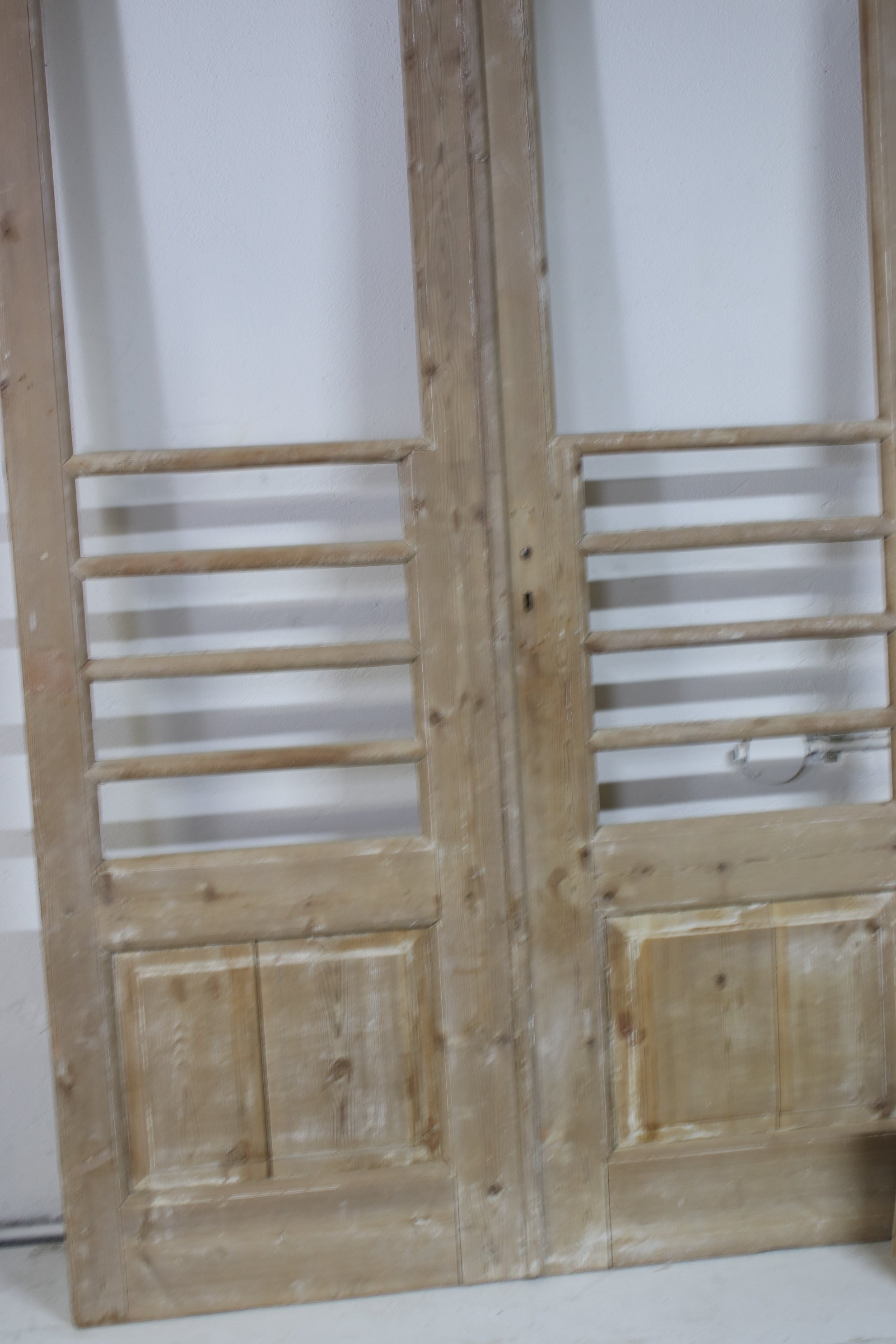 VINTAGE DBL FRENCH  GLASS DOOR L071