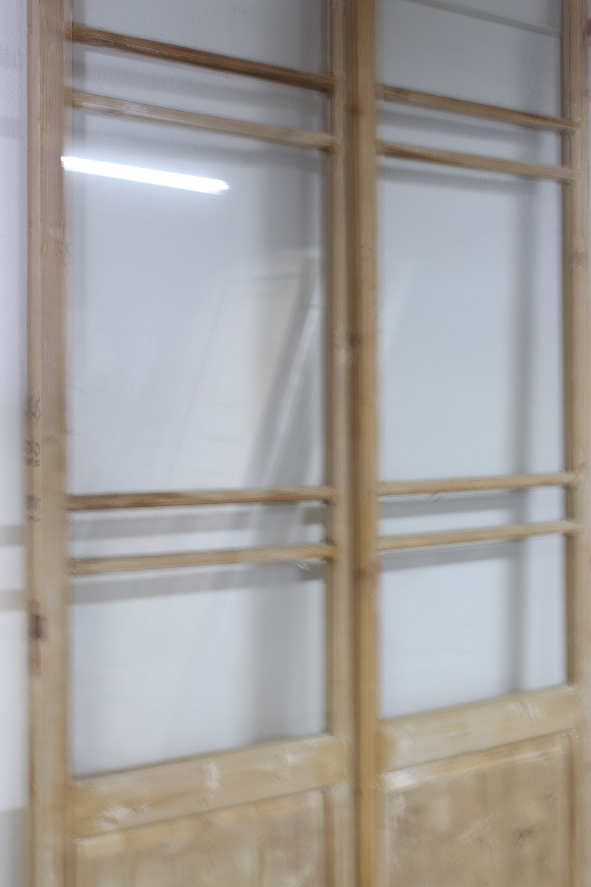 VINTAGE DBL FRENCH  GLASS DOOR L072