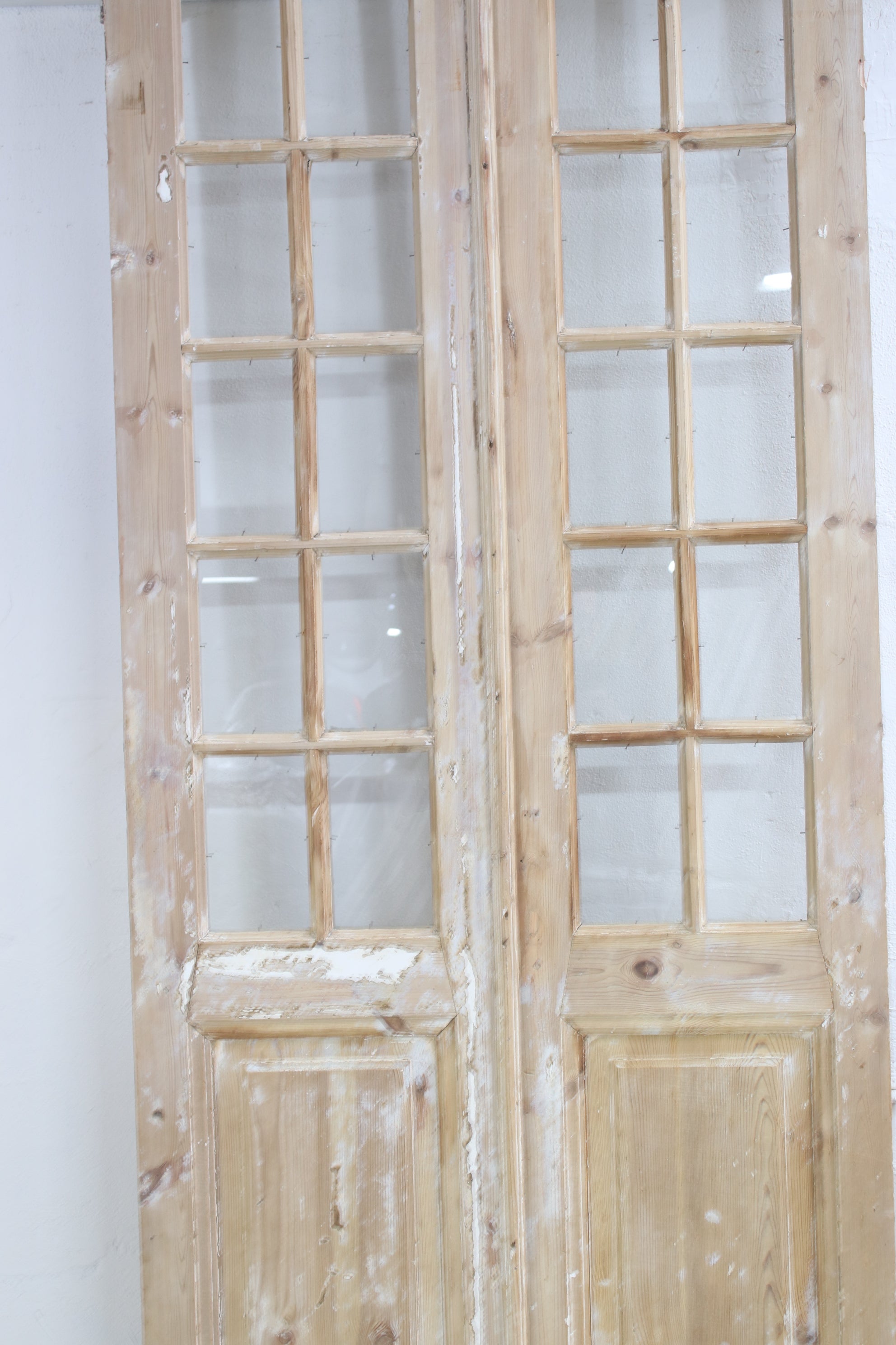 VINTAGE DBL FRENCH  GLASS DOOR L076