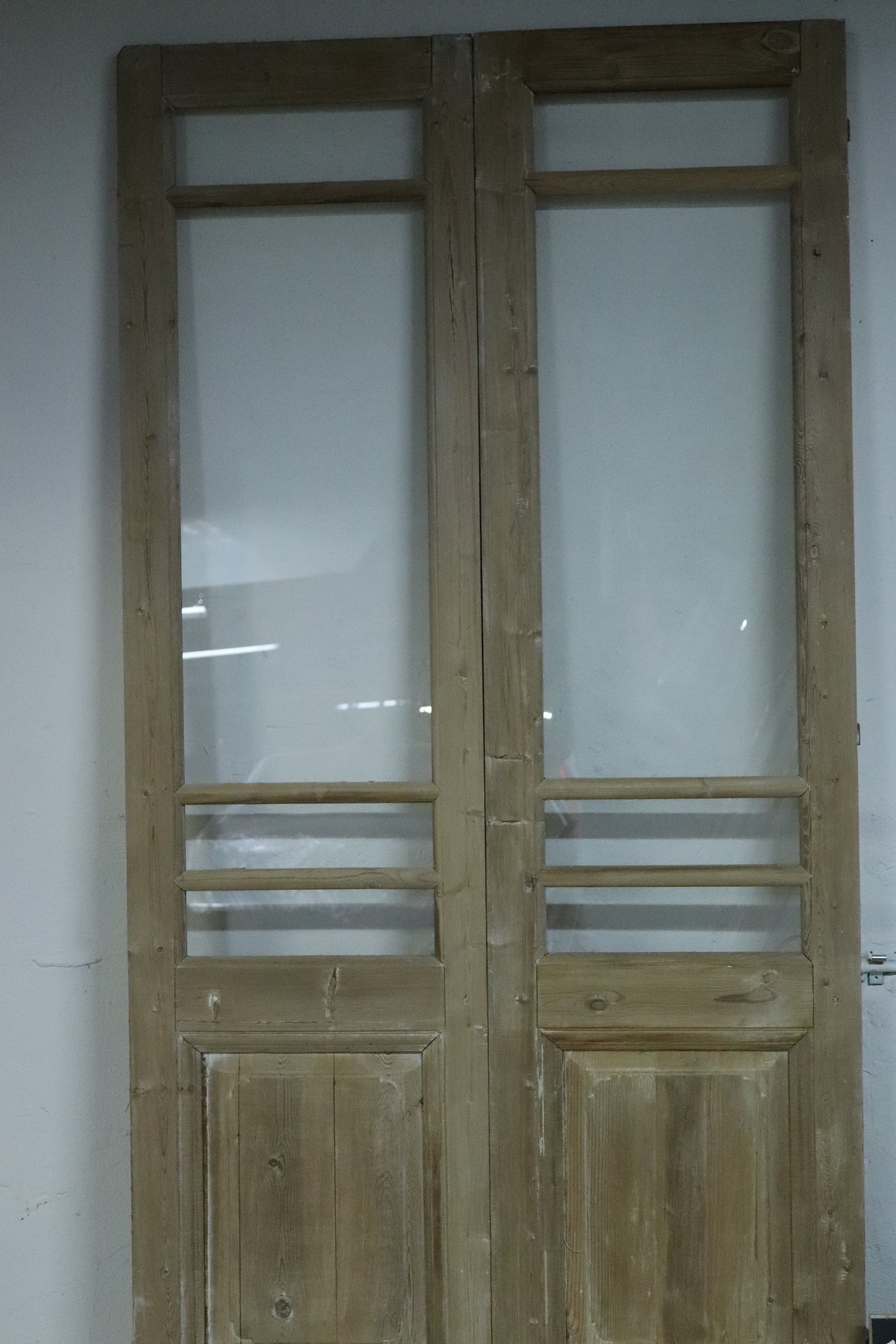 VINTAGE DBL FRENCH  GLASS DOOR L078