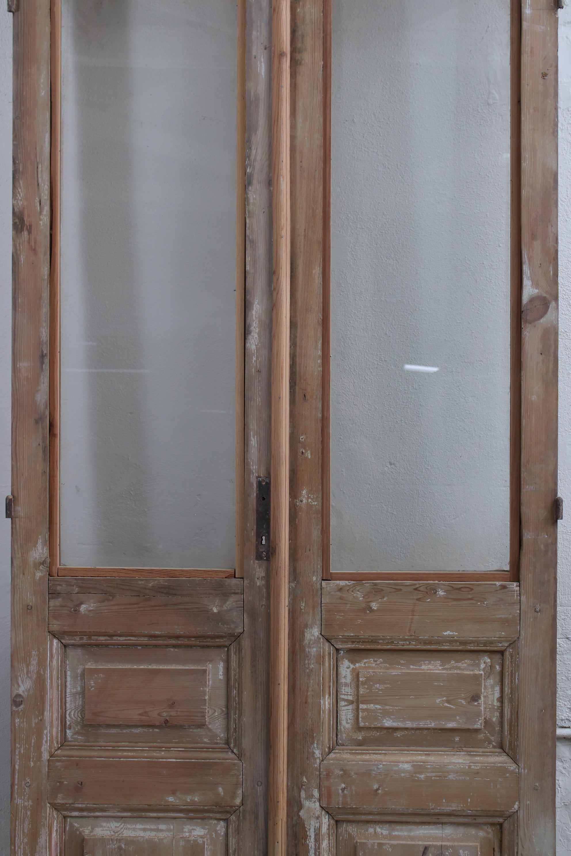 VINTAGE DBL FRENCH  GLASS DOOR L094
