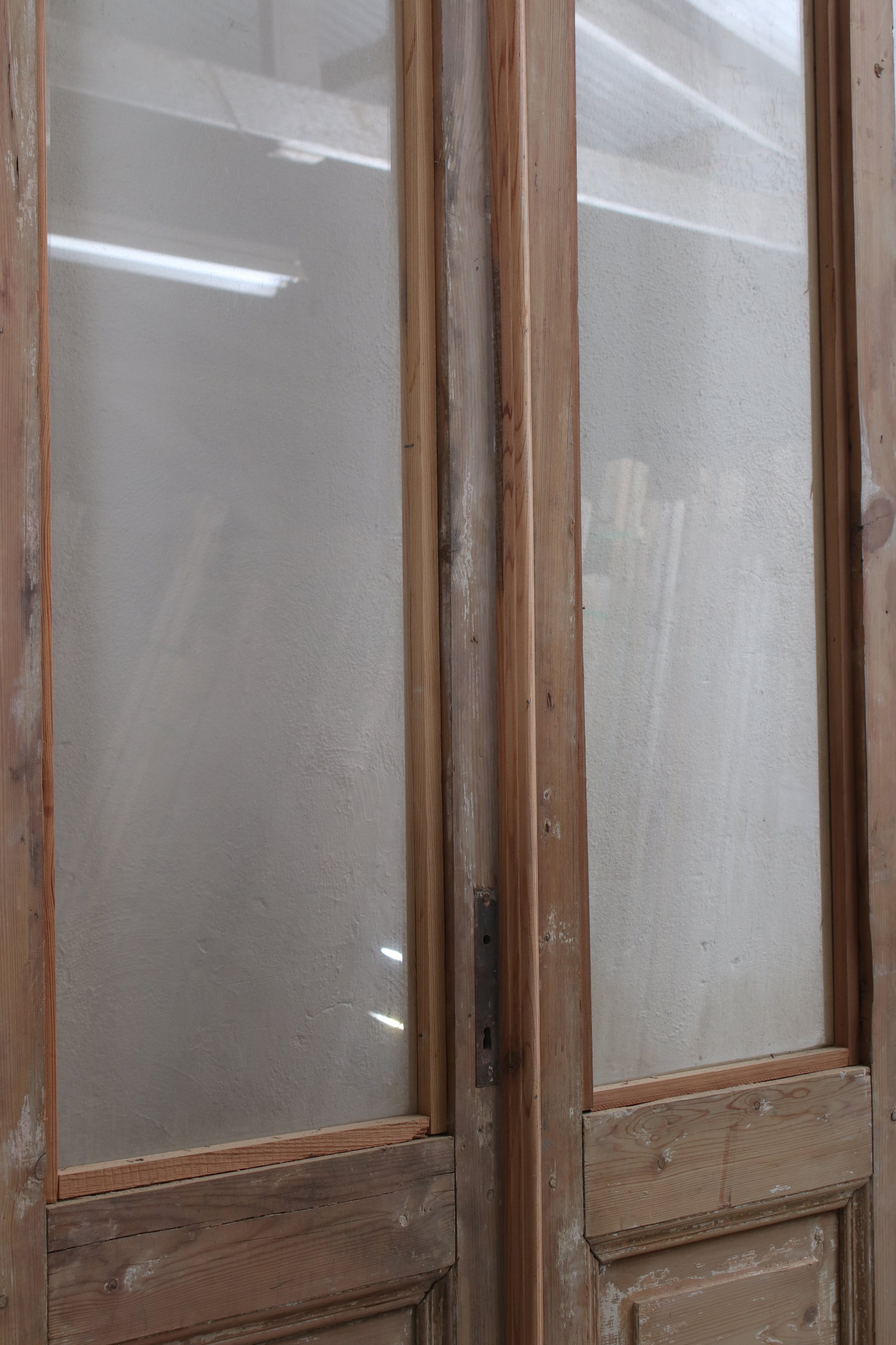 VINTAGE DBL FRENCH  GLASS DOOR L094