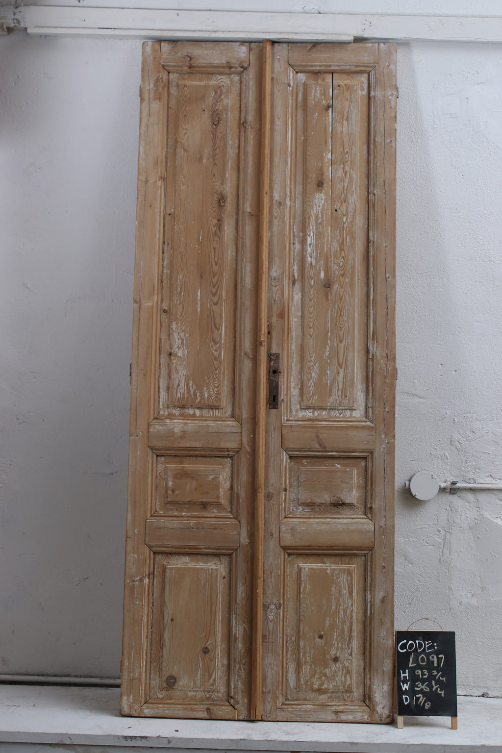 Vintage Double French Doors (Solid Wood) - L097