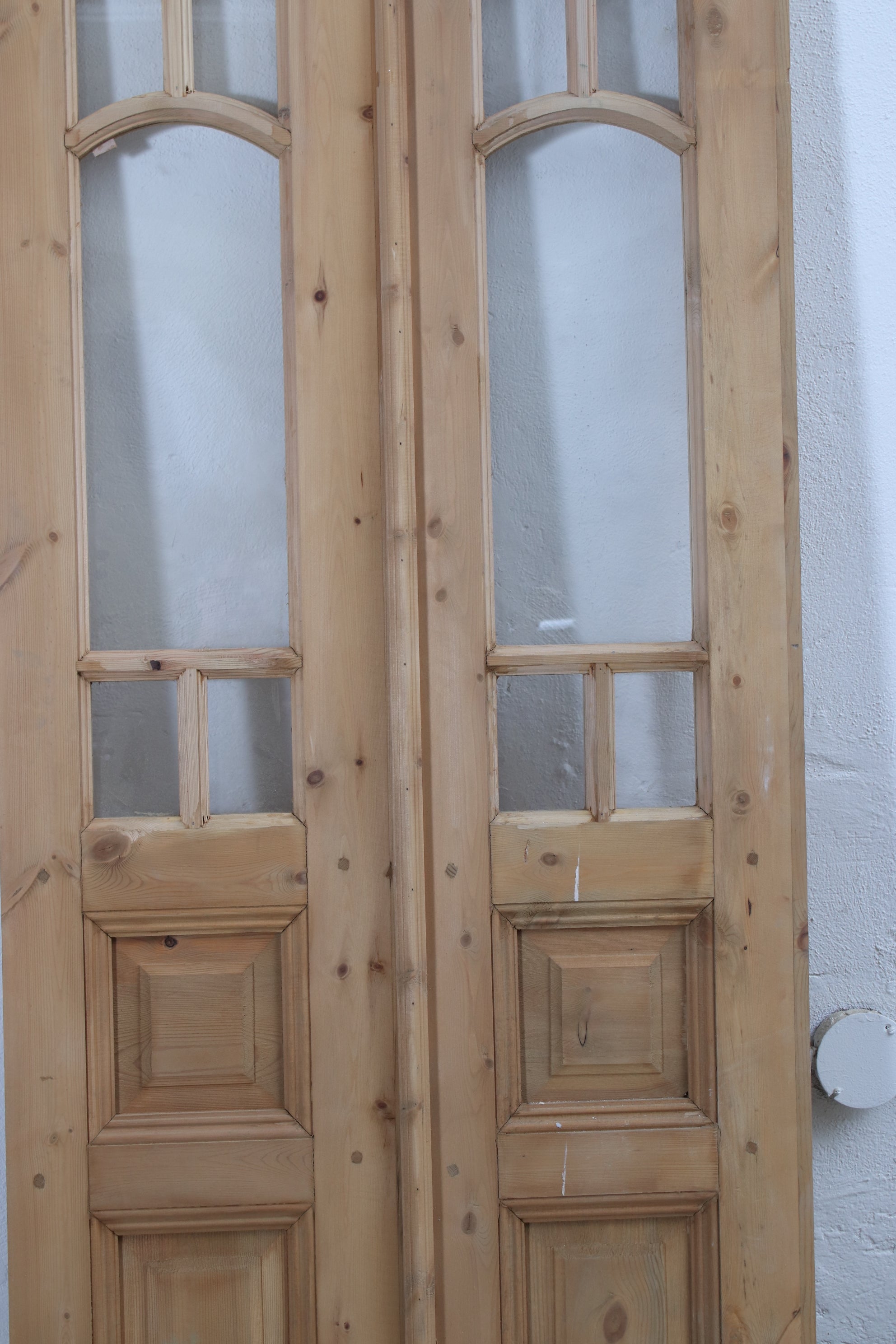 VINTAGE DBL FRENCH  GLASS DOOR L100