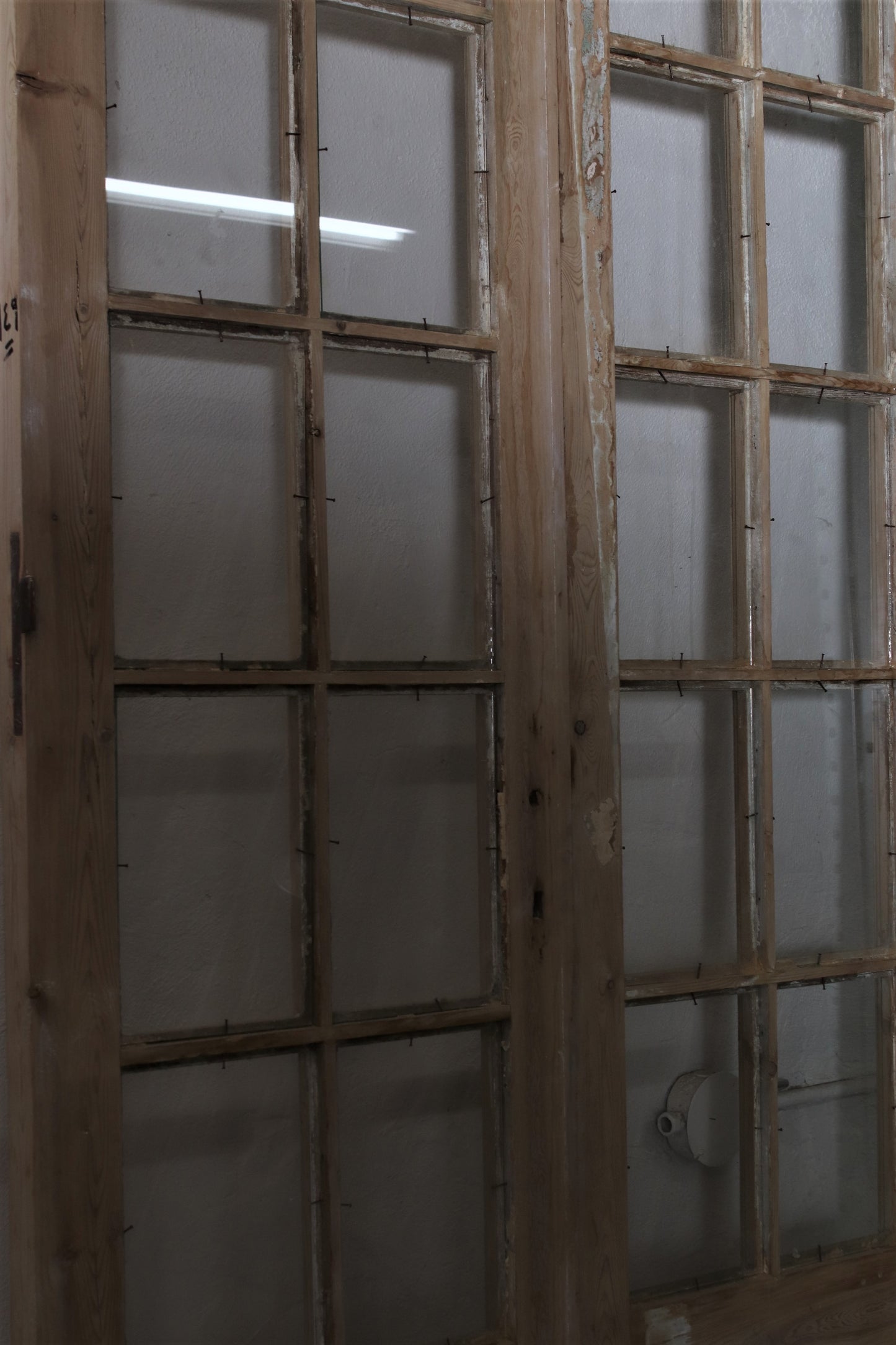 VINTAGE DBL FRENCH  GLASS DOOR L122