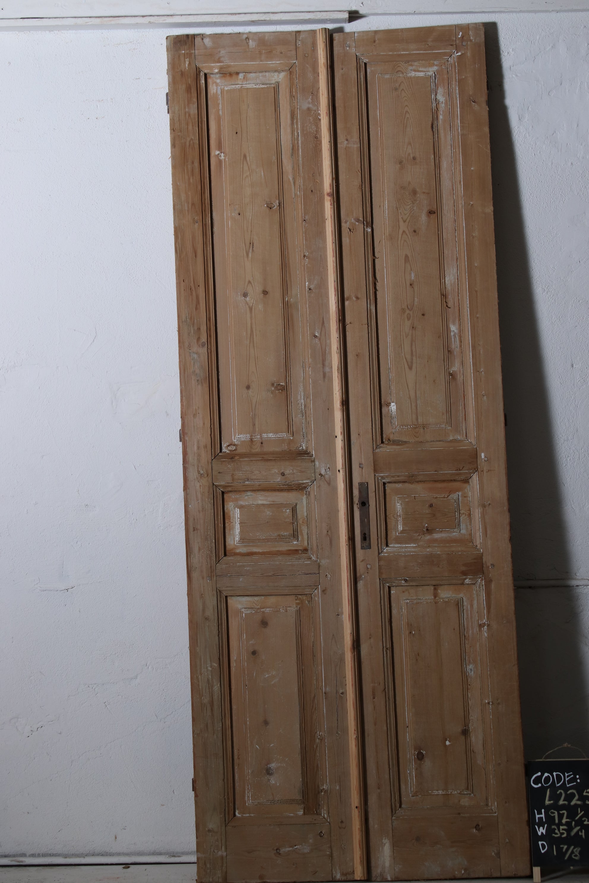 VINTAGE DBL FRENCH  DOOR L225