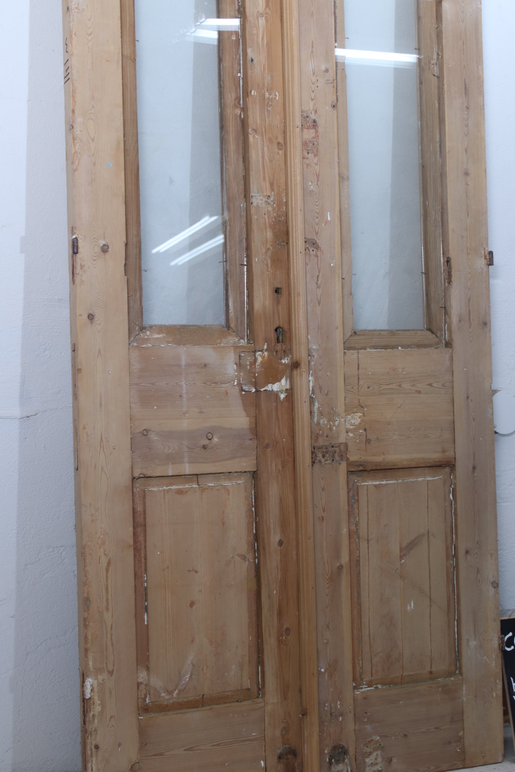 VINTAGE DBL FRENCH  GLASS DOOR L210