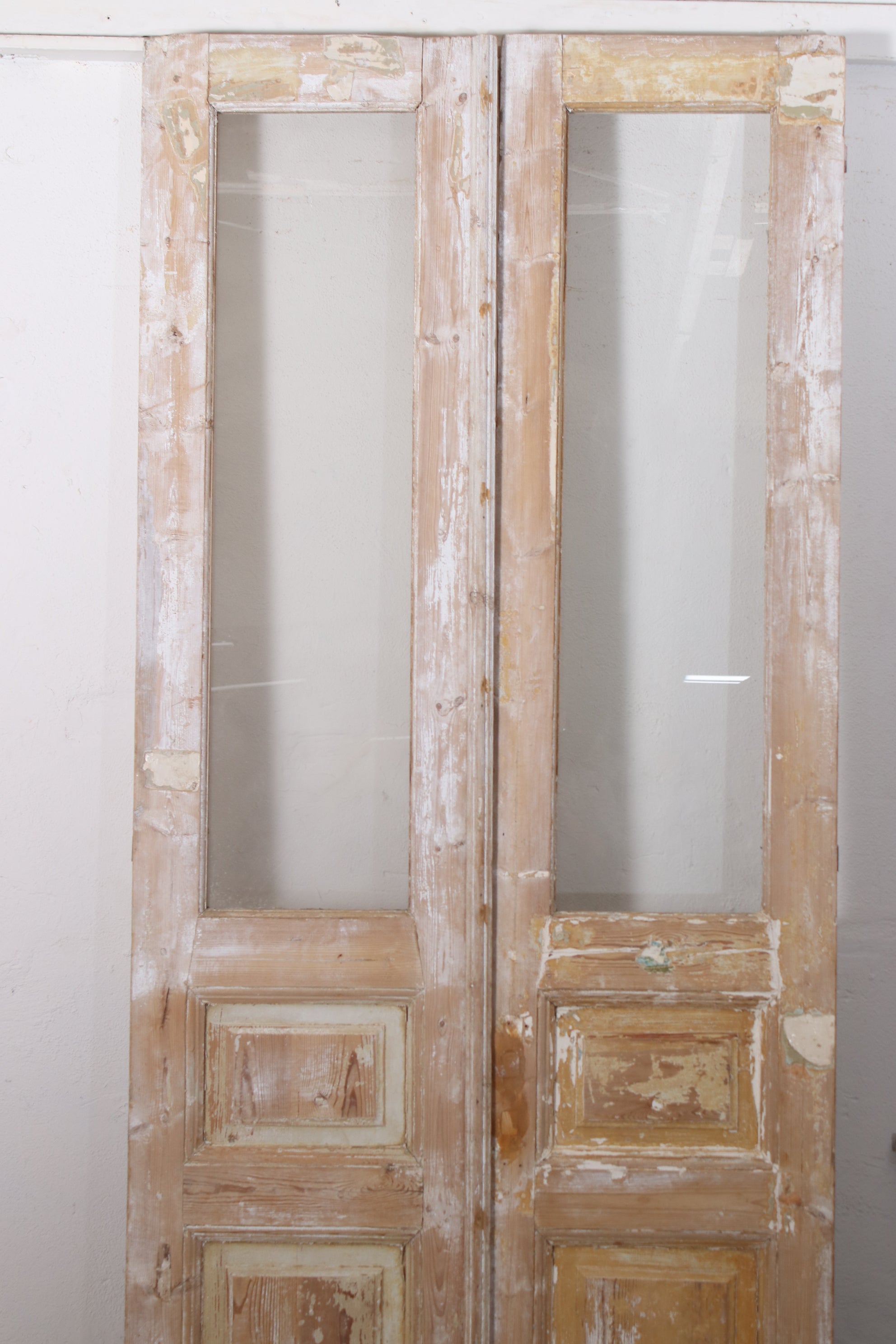 VINTAGE DBL FRENCH  GLASS DOOR L198