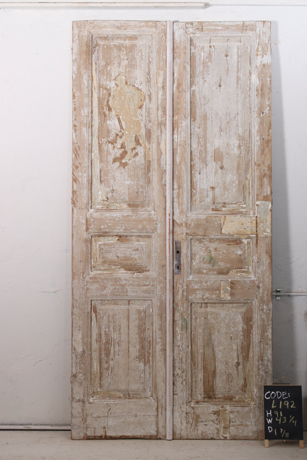 Vintage Double French Doors (Solid Wood) - L192