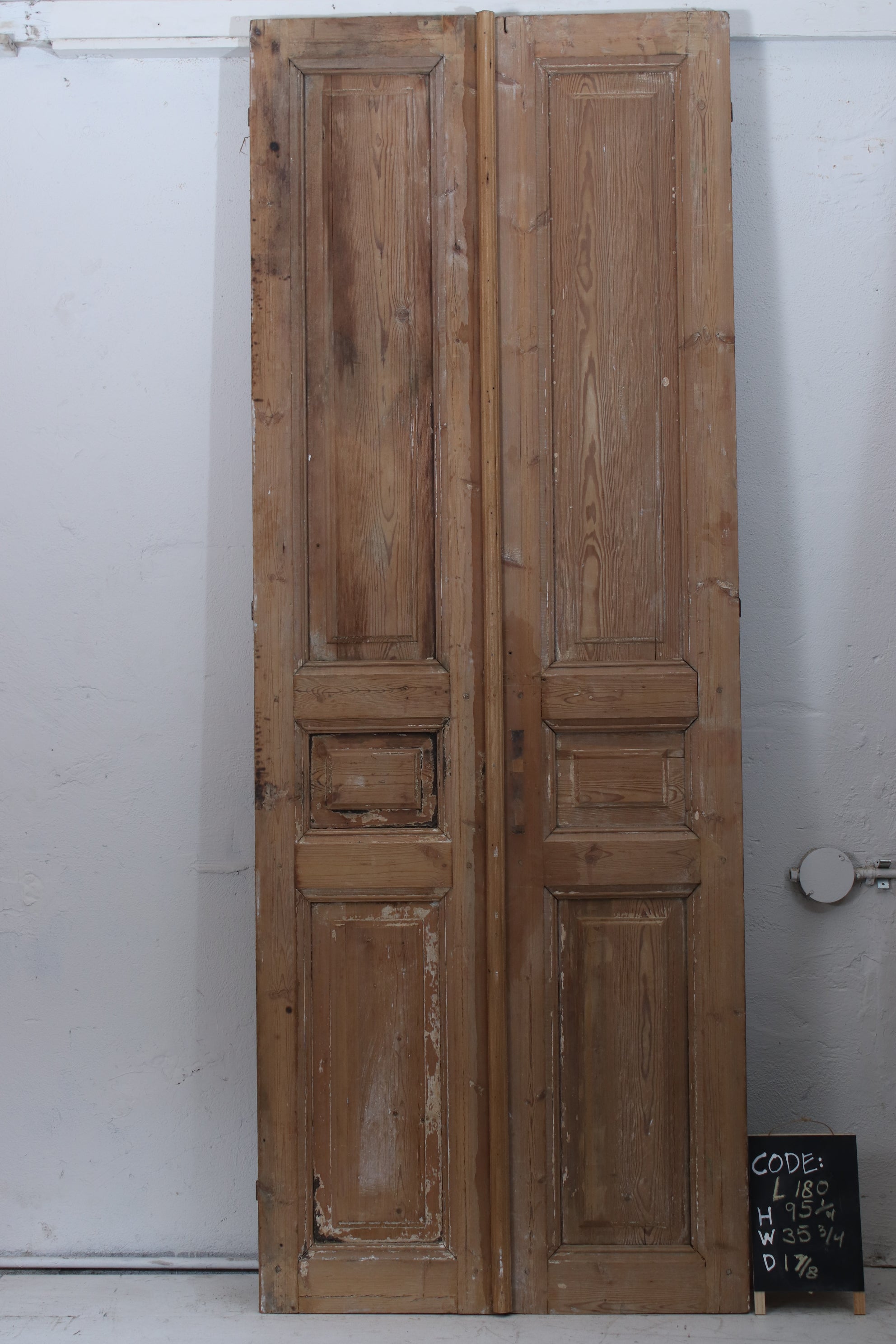VINTAGE DBL FRENCH DOOR L180