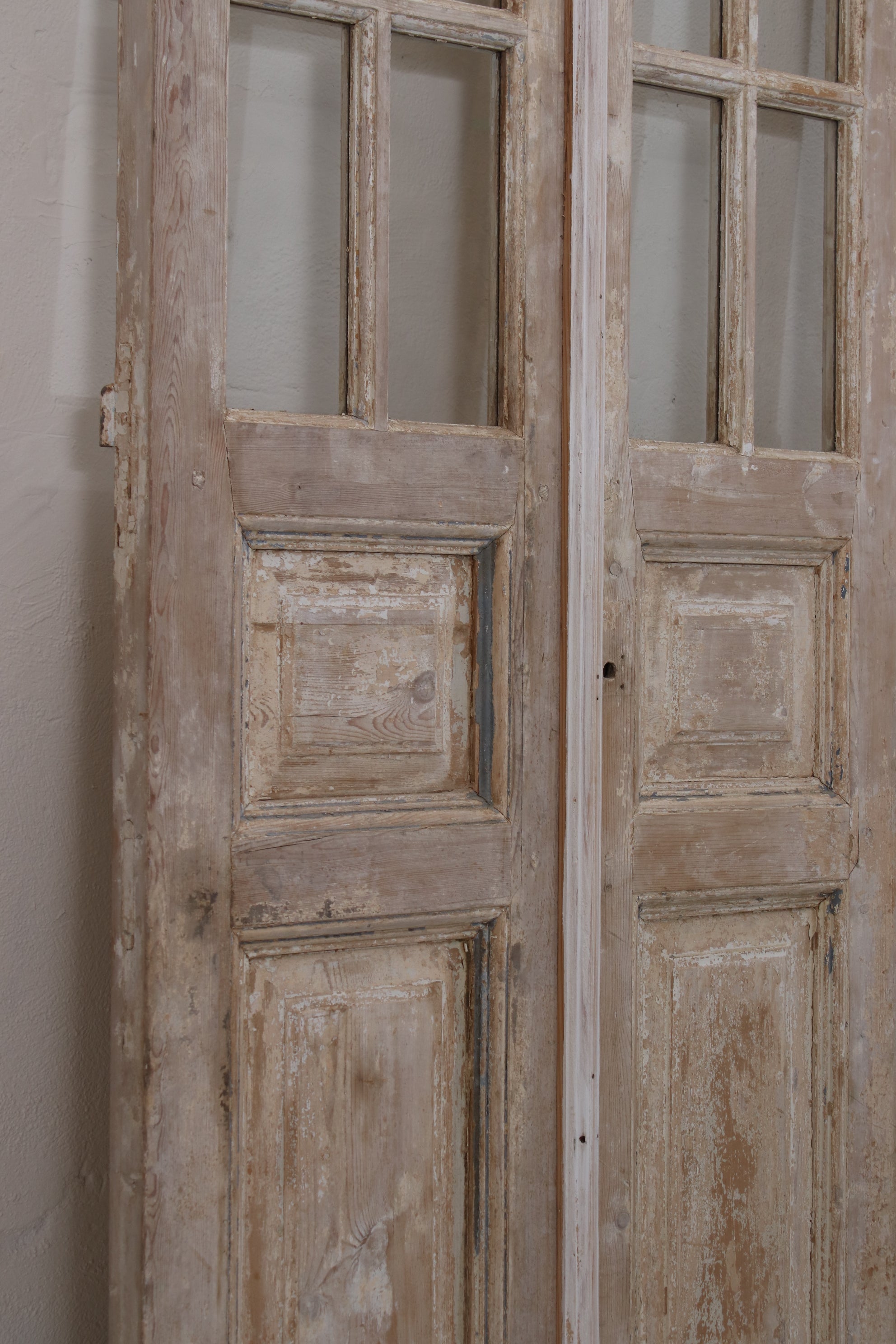 VINTAGE DBL FRENCH  GLASS DOOR L169