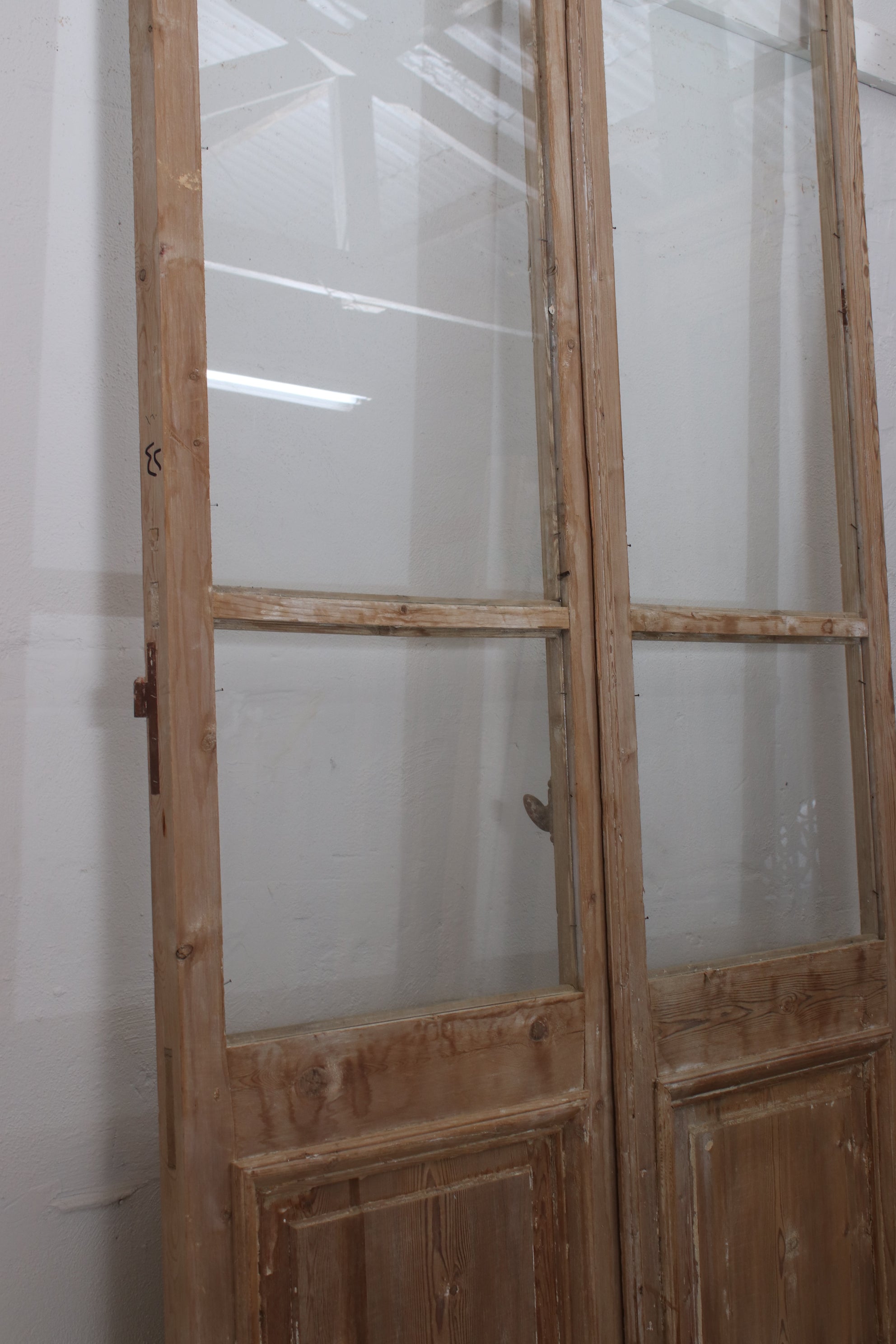 VINTAGE DBL FRENCH  GLASS DOOR L167