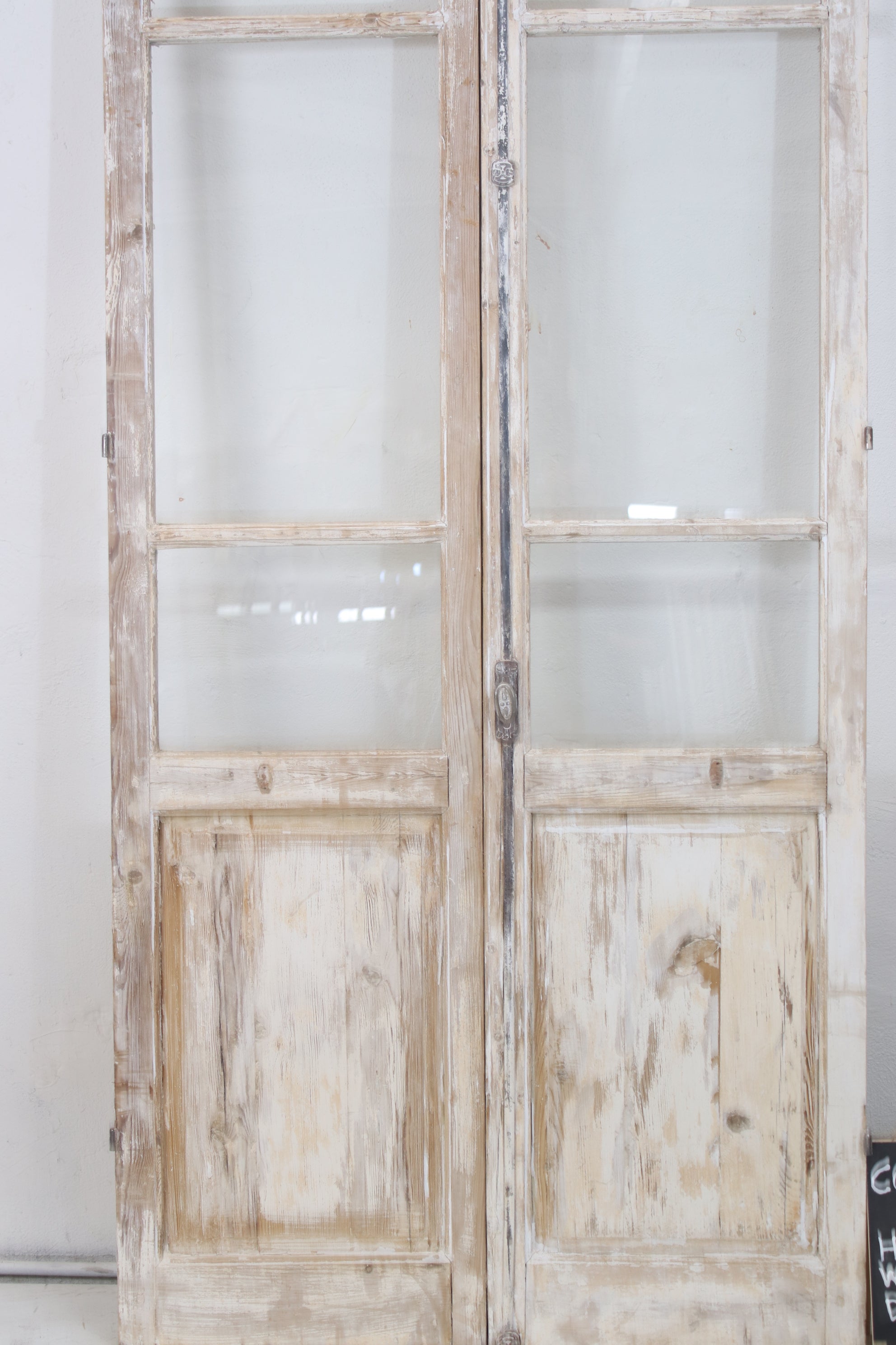 VINTAGE DBL FRENCH  GLASS DOOR L157