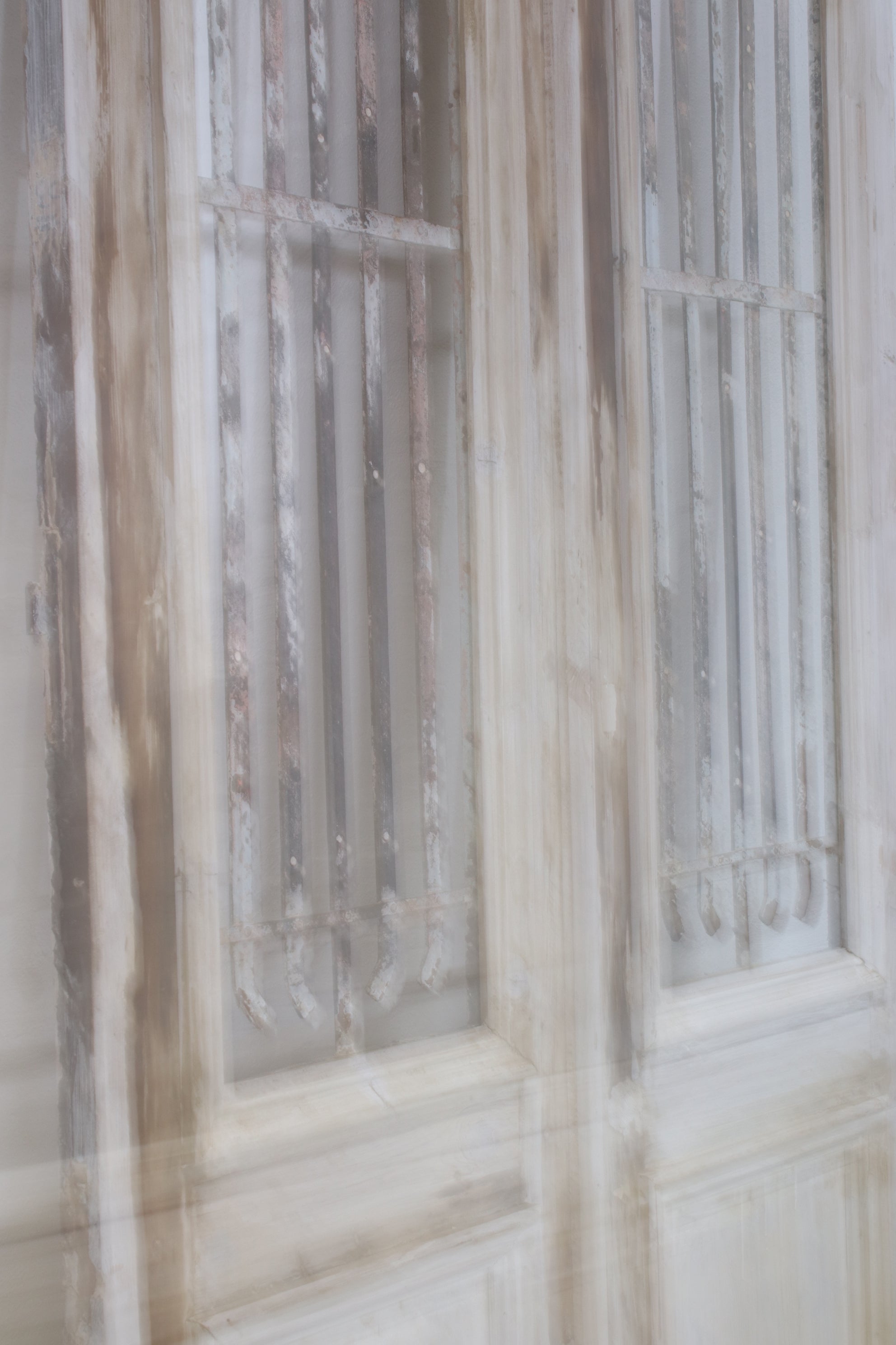 VINTAGE DBL METAL FRENCH DOOR L147