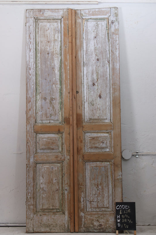 VINTAGE DBL FRENCH DOOR L136