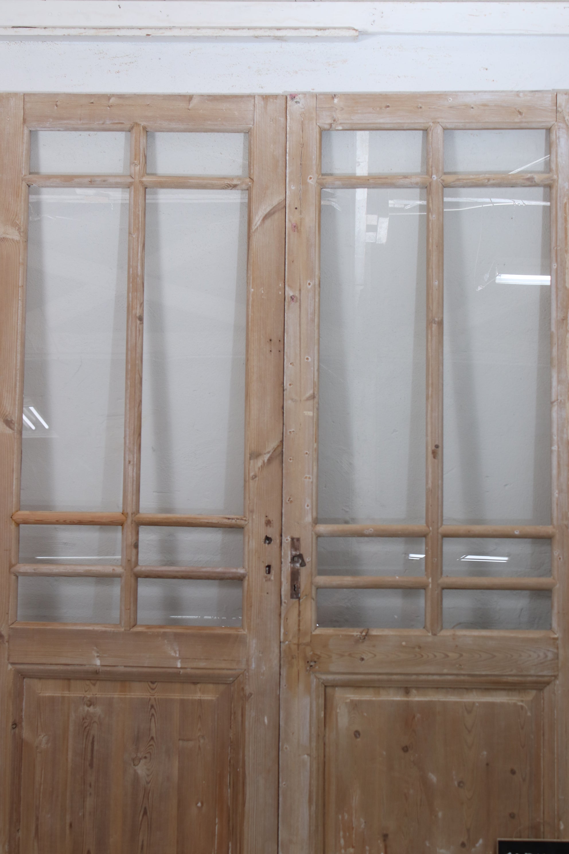 VINTAGE DBL FRENCH GLASS DOOR L203.5