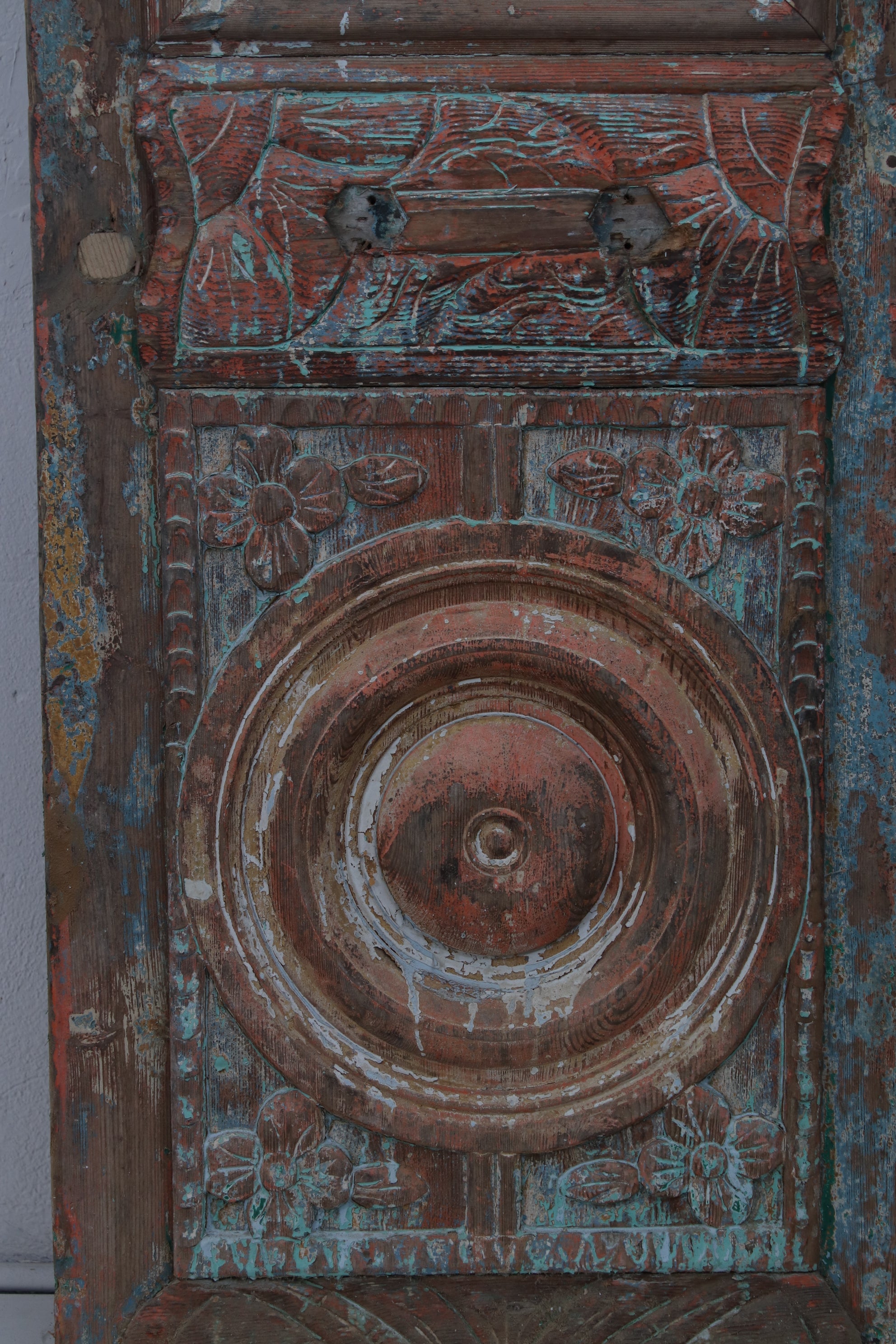 VINTAGE SINGLE GLASS METAL DOOR L205.5