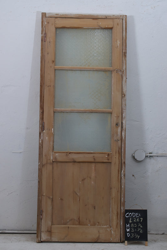 VINTAGE SINGLE GLASS DOOR L267
